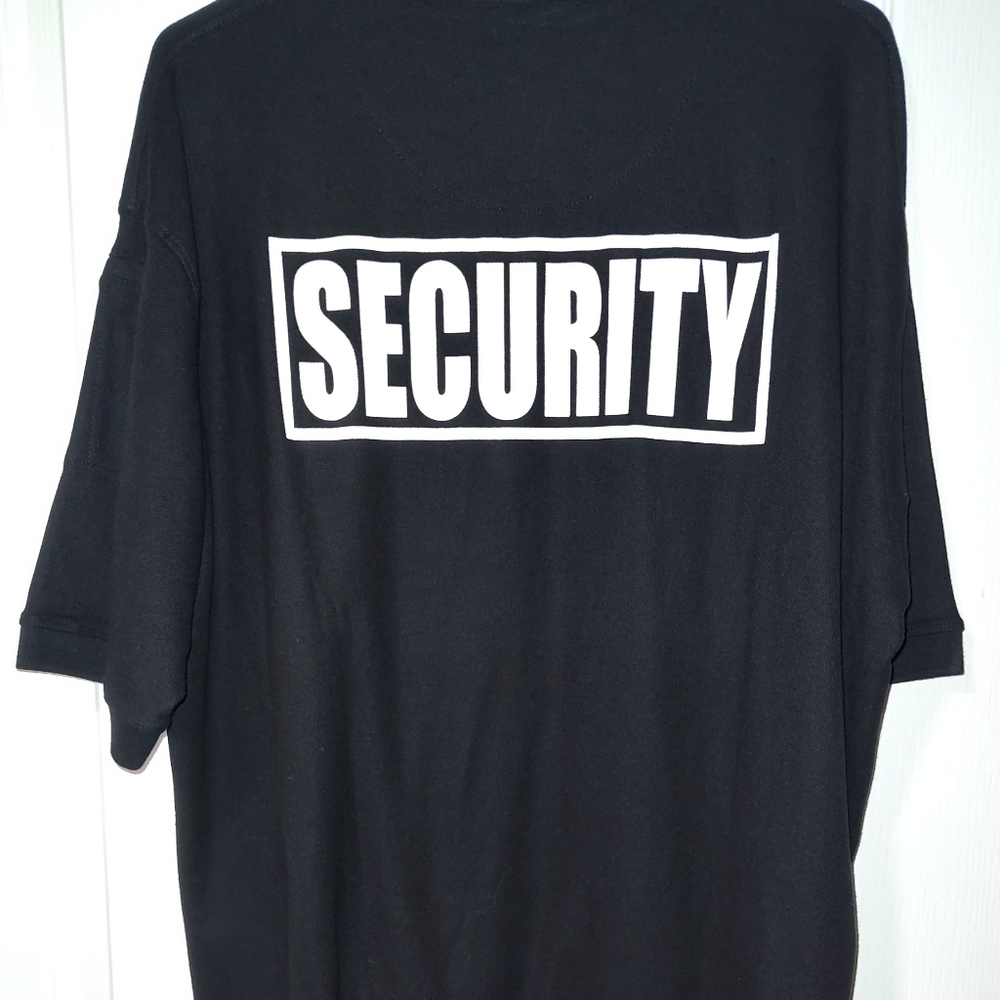 Black Polo -Security XL